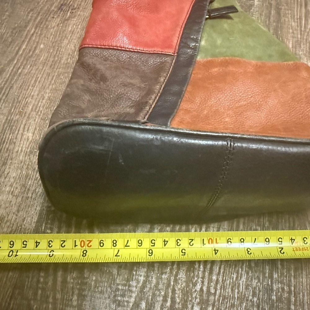 Vintage JBE GUC Colorful Leather Patchwork Backpack - Picture 15 of 16